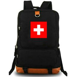 Швейцарский рюкзак CHE Рюкзак с флагом страны Берн Школьная сумка Рюкзак с национальным баннером Рюкзак Школьная сумка для отдыха Дневной рюкзак для ноутбука