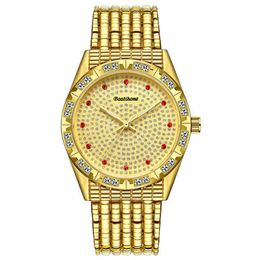 Marque suisse all sky star mode diamant incrusté montre lumineuse étanche ceinture en acier cadeau montre à quartz