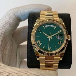 Swiss Designer Watch Week Log Luxury Men Watch 40mm 18K Yellow Gold 3235 Mouvement Automatique Bracelet Mentide pour hommes 590