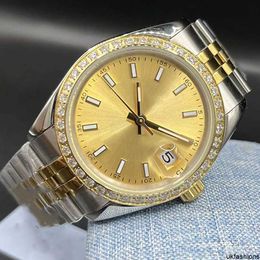 Zwitserse diamanten horloges Rolaxs polshorloge Ice Out Diamond Ro Lex horloge voor Lady Hombre Montre luxe femme Montre de luxe automatiseert reloj datum gewoon mechanisch Lumin HBBK