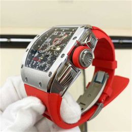 Beroemde Zwitserse horloges Richarmilles Automatische mechanische horloges Herenserie Rm 011 Platina Heren Sportmachines Hol Mode Casual Tijdhorloge HBIY