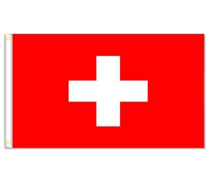 Bannière Swiss Flags Taille 3x5ft 90150cm avec Metal Grommetoutdoor Flag5070879