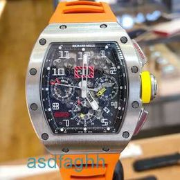 Swiss Luxury RM Watches Mechanical Watch Chronograph Mens Series Automatic Machinery 40 50mm Calendar Time Edition Mens Watch RM011 Titanium Al Wn-Y0cm
