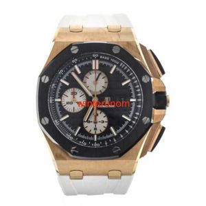 Swiss Luxury Watches AP Automatic Watch Audemar Pigue Royal Oak Offshore Ceramic Rose Gold 44mm 26401ro OO A002CA.01 HBLQ