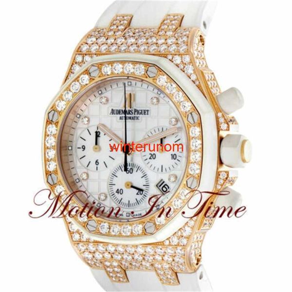 Swiss Luxury Watches AP Automatic Watch Audemar Pigue Royal Oak Mme Offshore Rose Gold Diamond 26092OK ZZ D010CA.01 HBTD