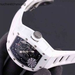 Montres de luxe suisse Richadmills mécanicale chronograph wristwatch 055 série complète mécanique mécanique cassette de casse en céramique hommes concepteur de haute qualité waterp