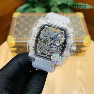 Montres de luxe suisses Richadmills montre mécanique chronographe montre-bracelet montre mécanique transparente Hollow6JGU