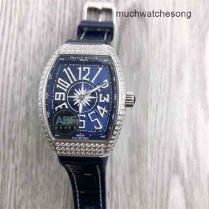 Zwitserse luxe horloges Richadmills mechanisch horloge chronograaf polshorloge Barrel Muller Heren V32 met diamant ingelegde flens Mantianxingke Yacht V45 automatisch quartz W