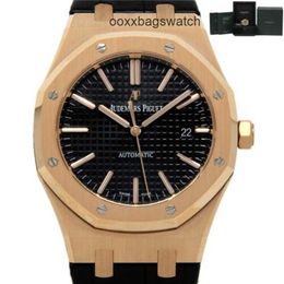 Zwitserse luxe horloges Royal Oak Offshore polshorloge Ademar Pigue Watch Aibi gloednieuw 15400OR OO D002CR.01 41 mm roségouden doos/papieren doos #AP18 WN-S0QQ