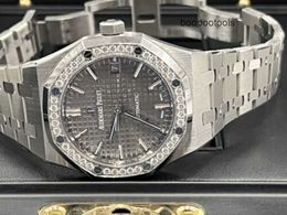 Relojes de lujo suizos Royal Oak Offshore Reloj de pulsera Royal Oak Automático 37 mm Diamante para mujer 15451ST.