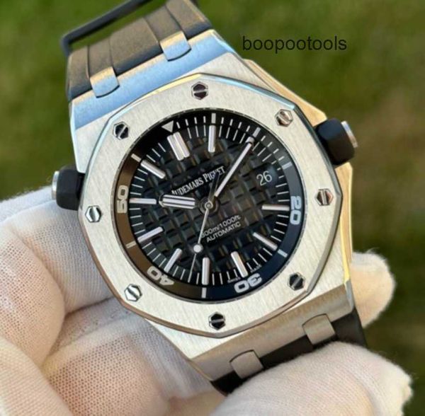 Relojes de lujo suizos Royal Oak Offshore reloj de pulsera Royal Oak Offshore Diver 15703ST OO A002CA.01 negro 42 mm