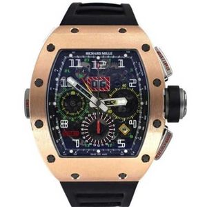 Zwitserse luxe horloges Richarmill automatische mechanische horloges Rm 11-02 Greenwich Mean Time Rose goud titanium rubber automatisch horloge WN-H3DR
