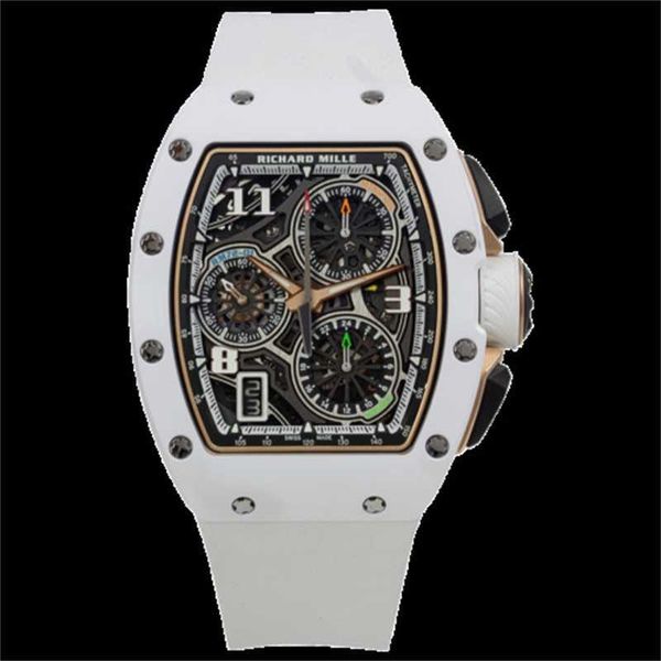 Montre de fabrication suisse Richarmilles Sports Montres mécaniques Richarmilles Enroulement automatique Lifestyle Flyback Chronographie Rm 72-01 HBZ8