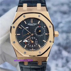 Zwitserse mechanische horloges Audemar Pigue Royal Oak-serie 26120or 18k roségoud Materiaal Datum dynamische opslag Dubbele locatie Automatisch mechanisch herenhorloge HB QWSY