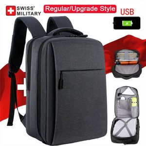 Sac à dos militaire suisse pour hommes, sac à dos pour ordinateur portable de voyage d'affaires, chargeur USB, sac à main d'école étanche pour Couple Mochila