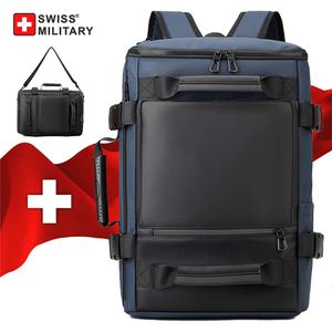 Mochila militar suiza para hombre, mochila de viaje con múltiples compartimentos, impermeable, para estudiantes universitarios, bolsa de ocio para exteriores