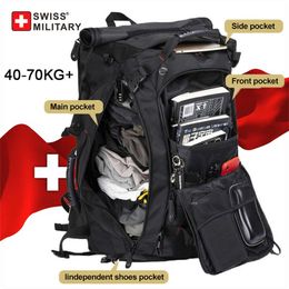 ZWITSERSE MILITAIRE Reizen Mannen Duurzame Multifunctionele Laptop Outdoor Bergbeklimmen Fiess Rugzak Lage Tas