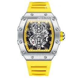 Montre suisse Richardmill mode montres à Quartz jaune en Silicone vente en gros bracelet de Style étanche marque Rm Top