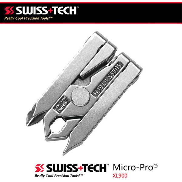 Swiss Tech – pince à outils d'extérieur multifonction 6 en 1, mini-pince, outil pliable portable, équipement de poche, équipement de Camping, Kits306r