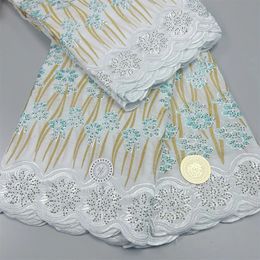 Zwitsers voile kant in Zwitserland Lafaya Kace Dubai African Fabric for Women Dress Tissu 100% Cotton 5yards geborduurd kant 240506