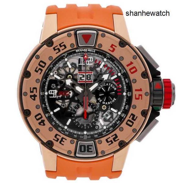 Montre suisse montre femme RM montre RM032 retour chronographe plongeur voiture or montre homme Rg