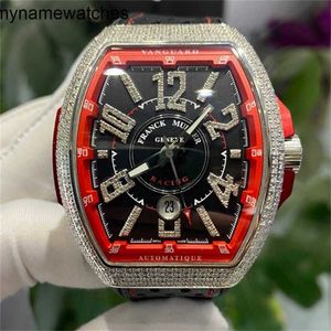 Zwitsers horloge Franck Muller Horloges Automatische doos Certificaat Niet gebruikt Frank V45 Herenprecisiestaal met diamantinleg Mechanisch