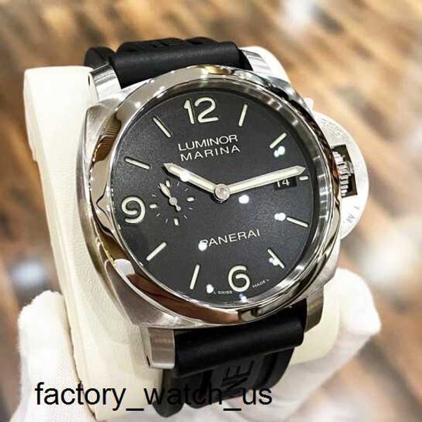 Wrist Wrist Watch Panerai Automatique mécanique Swiss Watch Men's Steel Date Affichage étanche Afficier Lumineux dur à cuire Sport Lumino Black Disc Pam00312 44 mm