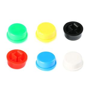 Capuchons de boutons poussoirs ronds Tact, 20 pièces/lot, blanc, rouge, vert, bleu, jaune, noir, pour interrupteur Micro Tactile 12 7.3mm