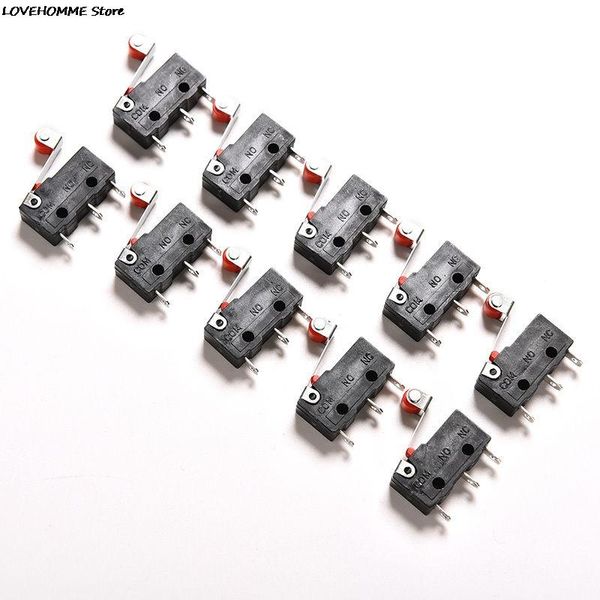 Commutateur 5/10 pièces 5A Mini Micro 3Pin avec limite de rouleau AC 125V-250VSwitchSwitchSwitch