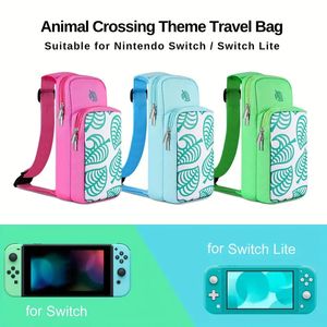 Bolsa de interruptor, bolsa de viaje para Nintendo Switch Switch Lite - Bolsa de hombro Estuche de viaje Linda mochila de transporte portátil para juegos de Animal Crossing Accesorios Consola