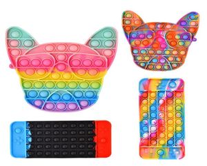Switch Gamepads Push Bubble Sensory Toy Game Contrôleur Joystick Contrôleur Sponse Stress Rikever Tie Dye Rainbow Toys Dog Relief For Kids Childrena104737239