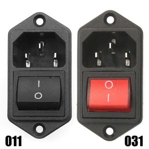 Commutateur IEC320 C14 prise de prise d'entrée de cordon d'alimentation ca avec bascule 20.4V 15A SA172 P0.4Switch