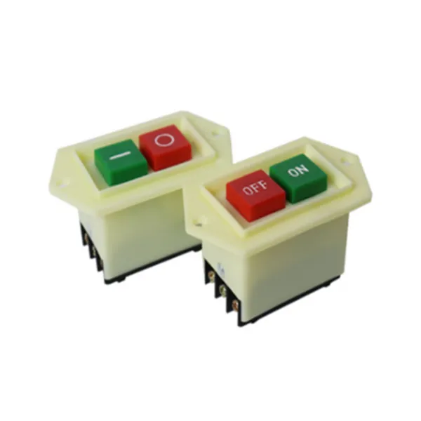 Interrupteur LC3-5 5A ON-OFF LC3-10 10A e/s rouge vert démarrage arrêt bouton-poussoir d'alimentation 2 Positions démarreur perçage machine de découpeinterrupteur