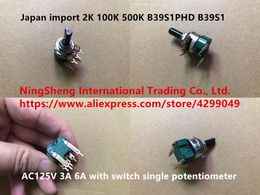 Schakel originele 2K 100K 500K 500K B39S1PHD B39S1 AC125V 3A 6A met enkele potentiometer