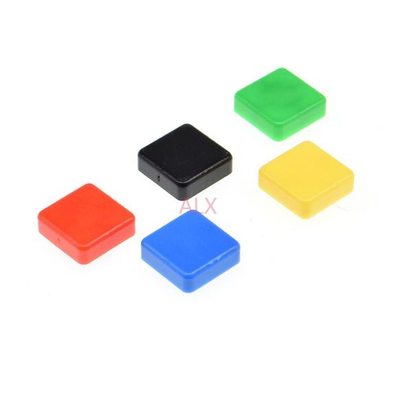 Tapas de botones táctiles cuadradas para B3F-4055, 12x12x7,3 MM, llave Micro TACT ARDUINO 12 7,3 MM, 12x12x7,3