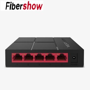 Commutateurs 5 ports Gigabit Switch 10/100/1000 Mbps SG105M RJ45 LAN Ethernet Fast Bureau de bureau Switching Hub Shunt Eu Power Adaptateur