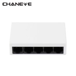 Schakelt Chaneve Mini 5 Ports Ethernet Switch 10/100Mbps Netwerkschakelaar LAN HUB voor NVR CCTV IP -bewakingscamera
