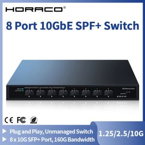 Commutateurs Horaco 10GBE SFP + Ethernet Switch 8 Port 10000 Mbps OPTICAL SFP + PLIGNE DE NETABAL