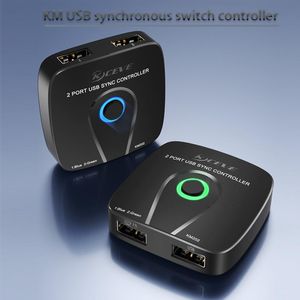 Switches KM USB Synchrone Switch Controller KVM Switcher USB -plug en speel USB HUB Game Switch Delen USB -toetsenbordmuis multifunctioneel