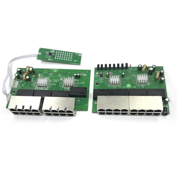 Commutateurs OEM Nouveau modèle 16 Port Gigabit commutateur de bureau RJ45 Module de commutateur Ethernet 10/100 / 1000Mbps LAN Hub Switch16 Portas