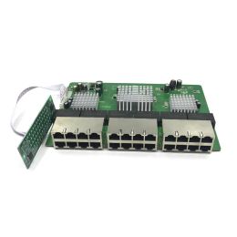 Commutateurs OEM Nouveau modèle 24 Port Gigabit Interrupteur Gigabit Module Desktop RJ45 Interrupteur Ethernet 10/100 / 1000MBP