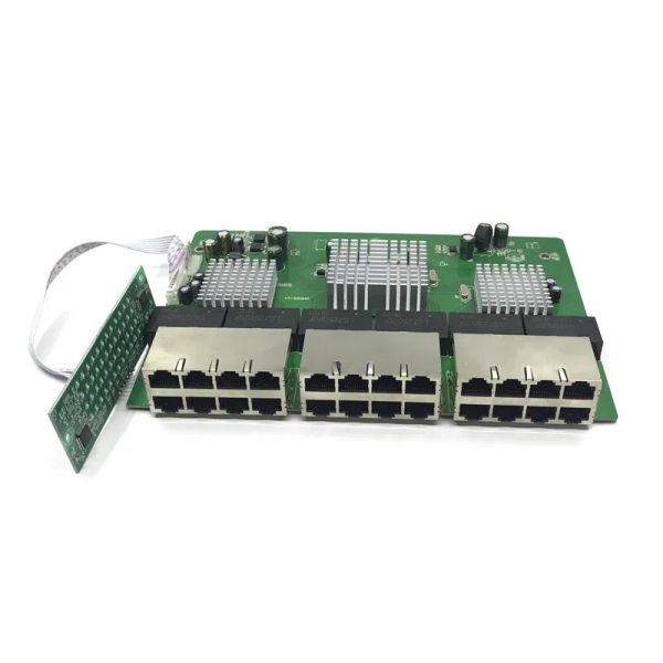 Commutateurs OEM Nouveau modèle 24 Port Gigabit Interrupteur Gigabit Module Desktop RJ45 Interrupteur Ethernet 10/100 / 1000MBP