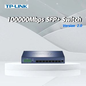 Schakelt TPLINK 10GB Ethernet Switch Gigabit 10000Mbps SFP+ Optische poorten Desktop Antminer 2.5G Hub TLST1008F Internet Splitter
