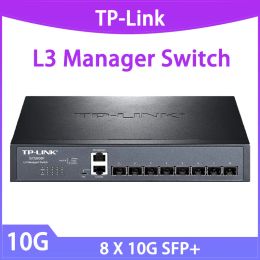 Switches TPLINK 10GBE Switch SFP + All 8 * 10000Mbps 3layer Network TLST5008F Internet Hub Management Nas Core Static Router