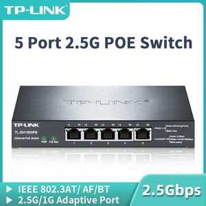 Switches Tplink 5 puerto 2.5G Switch Poe 2.5GBASET Switch RJ45 2500Mbps Salida 118 W Hub Networking Internet Splitter TLSH1005PB