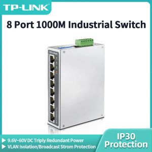 Commutateurs TPLINK 8 Port Gigabit Industrial Ethernet Switch 1000baset Industry Din Rail Murd Mouled Splitter Internet TLSG2008