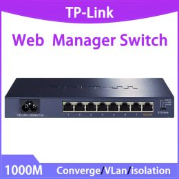 Schakelaars TPLINK SG2008 8port Gigabit Managed VLAN Switch 8x1000Mbps Ethernet Hub Convergence Network Switch