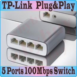 Commutateurs TPLINK Super Mini 5 ports RJ45 Interrupteur de bureau 100 Mbps SOHO Ethernet Switcher LAN GROP