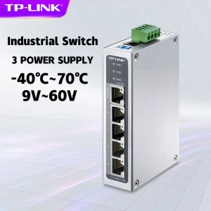 Schakelt TPLINK TLSF1005 100m Ethernet Switch 5 Port Industrieel Grade Ethernet Switch Netwerk Splitter Hub TP Koperen Alloy Shell