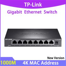 Commutateurs TPLINK TLSG1008D Switch Network Switch 8port Gigabit Splitter 1ge Hub 1000 Mbps Switch 1 Gbps LAN Ethernet Plug and Play